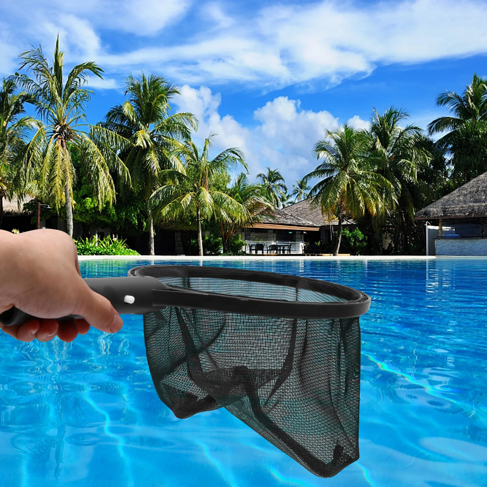 

Fine Mesh Pool Skimmer Net Swimming Pool Leaf Rake for Cleaning Floating Debris Pond Aquarium Surface Cleaner Leaf Skimmer Net