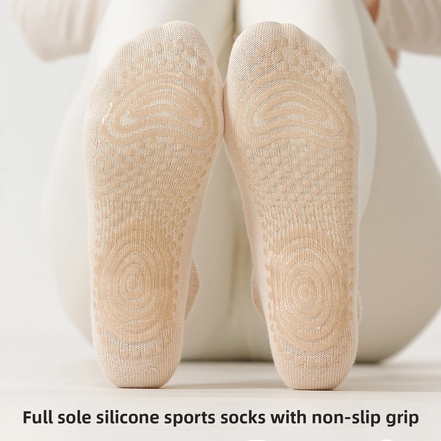 Professional Non-Slip Yoga Socks Full Toe Backless Five-Finger Women's Sport Fitness Gym Shortie Socks for Yoga Practice