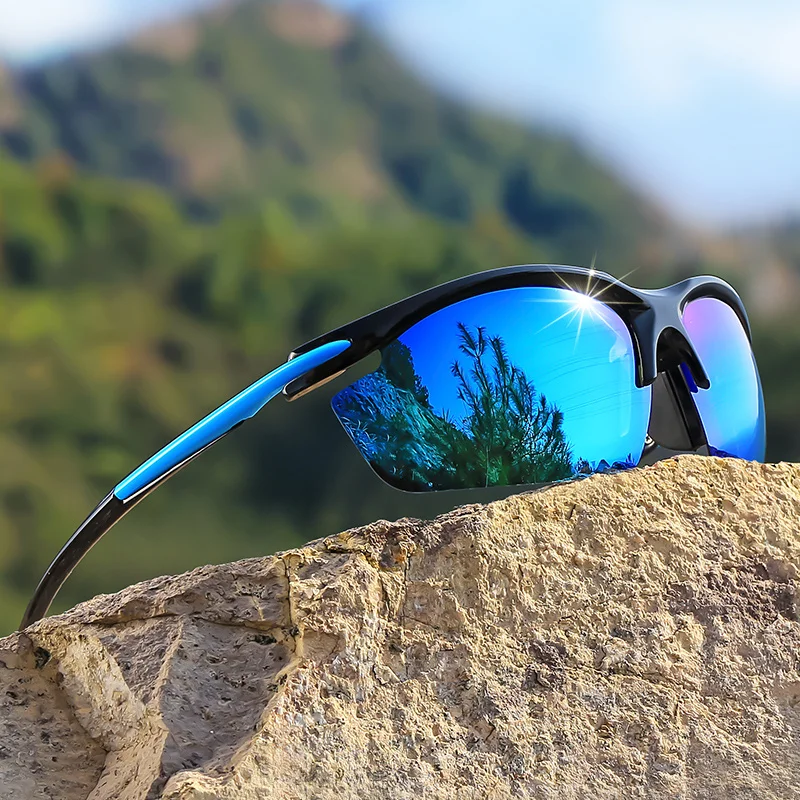 Polarized Polarized Sports Fashion Sunglasses Half-Frame Durable PC Material TAC Lenses for Enhanced Clarity Ideal for Outdoor Activities - Aliexpress Deal