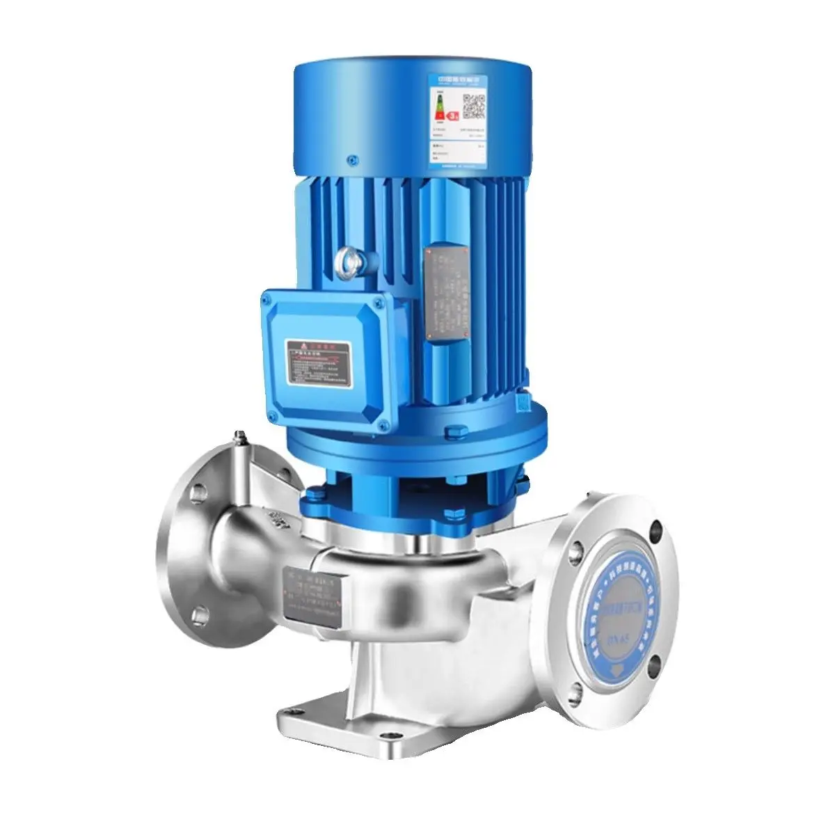 

stainless steel pipeline centrifugal pump 380v vertical corrosion-resistant industrial boiler hot water circulation pump