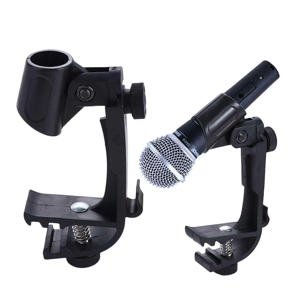 Rim Shockproof Instrument Accessories Clip On Drum Drum Microphone Holder Drum Microphone Clip Clip Holder Drum Mic Stand