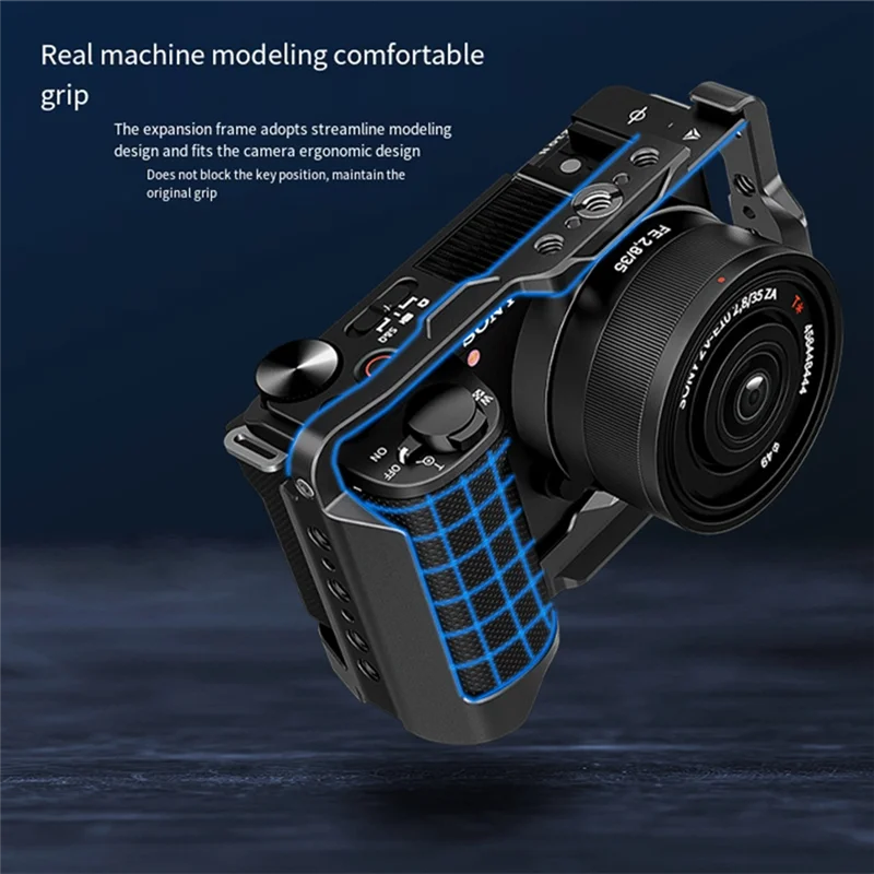 BNVN-Caja de cámara para Sony ZV-E10II jaula de cámara de segunda generación Micro-Single Vlog Shooting jaula de cámara de expansión en vivo