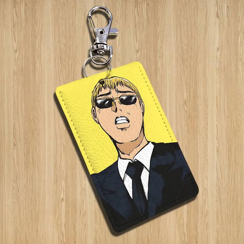 Onizuka Eikichi GTO Keychain Holder Suitable For Subway Bank Card Bus Card Case Badge Holder Wallet Card Textured pattern image 4