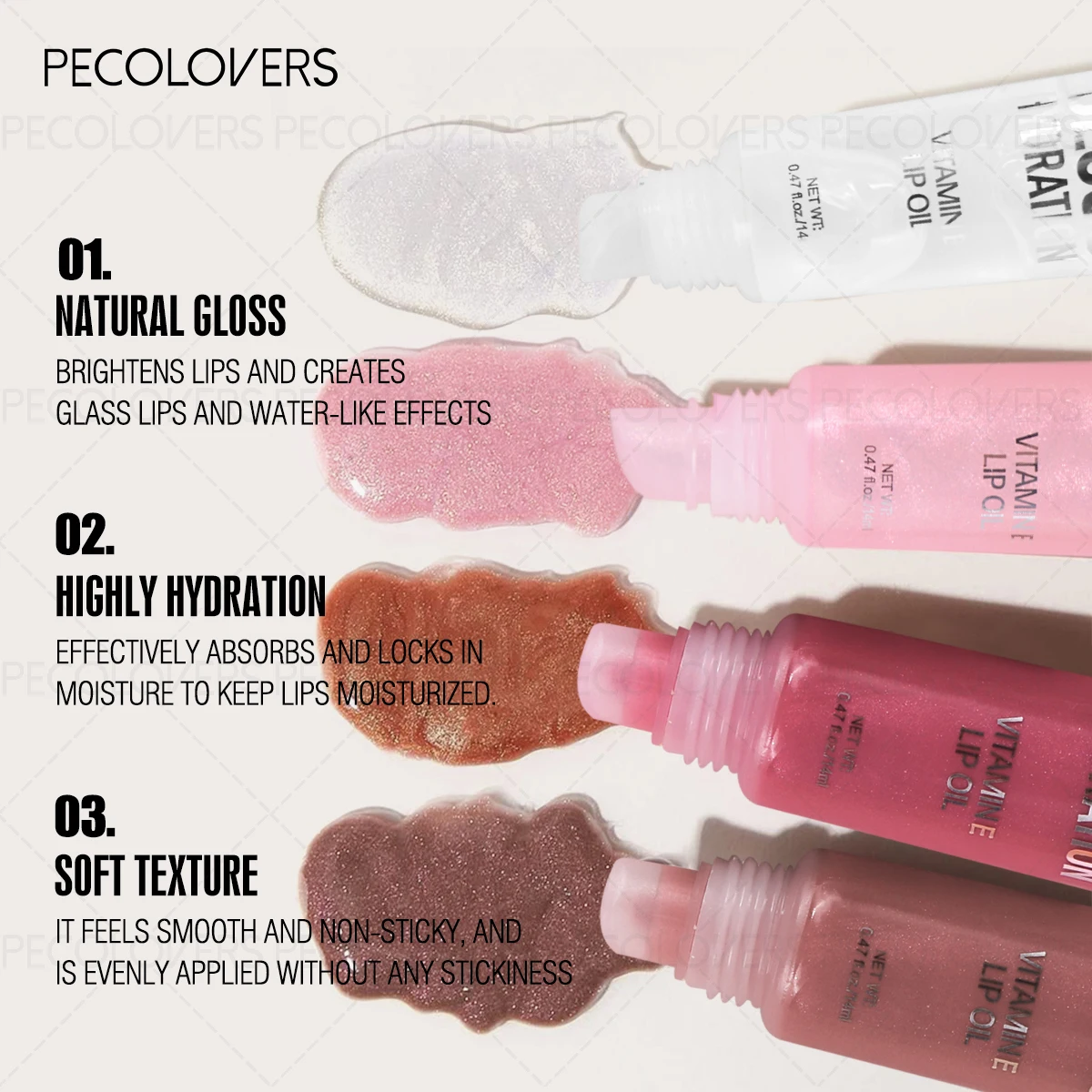 Ilumina el aceite de labios de gelatina hidratante de larga duración brillo no pegajoso esmalte de labios rojo Sexy regalo para el día de San Valentín de las mujeres