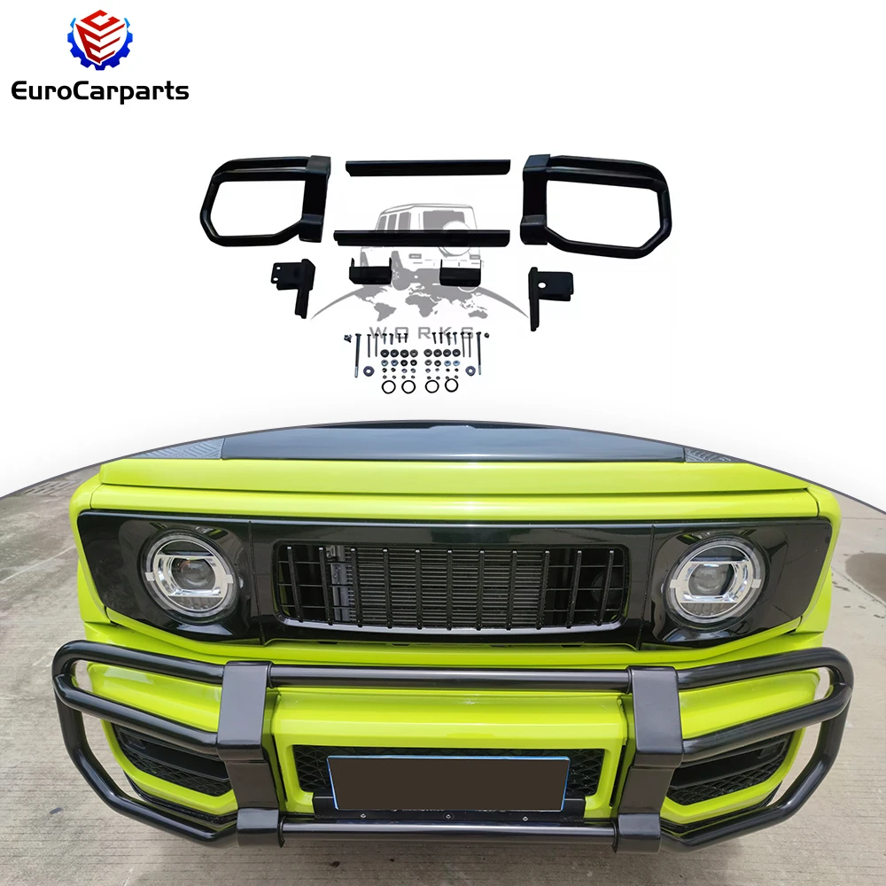 

Front Guard For 2018 Year - Jimny JB74 G63 Front Protection Guard Stainless Steel Bull Bar Car Accessories Auto Tuning Parts