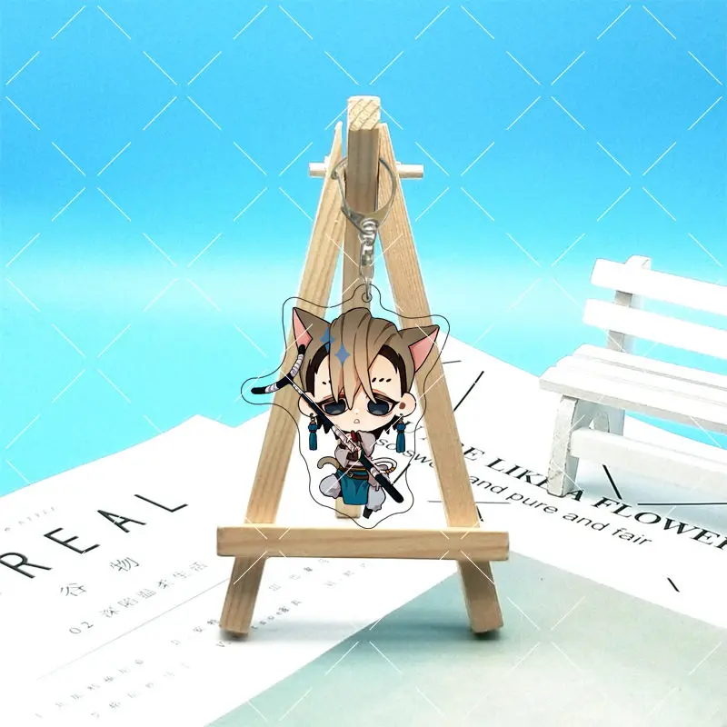 55MM Anime GACHIAKUTA Figure Rudo Suaburekku Zanka Nijik Enjin Leo Ripper Foro Zunit‌ Semiu Greer Acrylic Keychain Cute Gifts