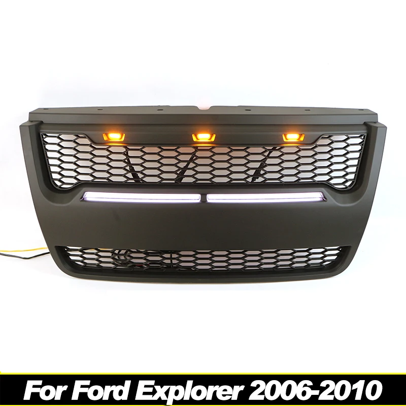 

Suitable for Ford Explorer 2006-2010 grill modification with LED light strip 2008 Explorer grille front bumper accessories