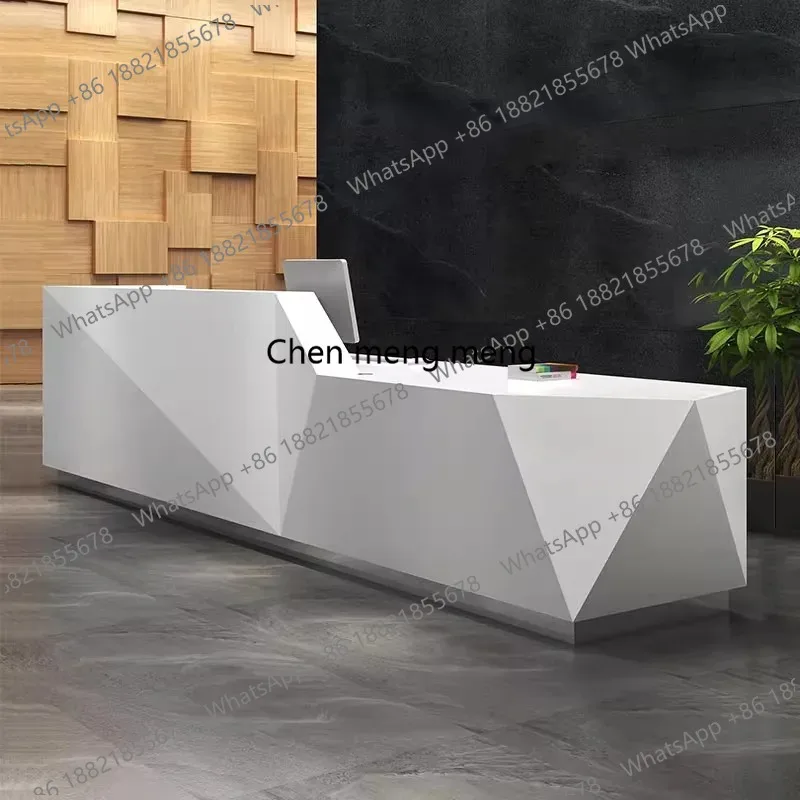 

Front Desk Reception Desks Business Table Vevor Simple Reception Desks Pulpit Artificial Board Furniture