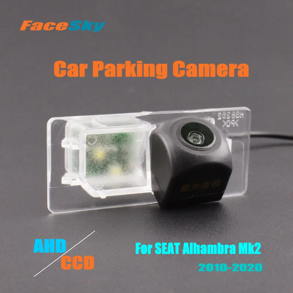 

Car Rear View Camera For SEAT Alhambra Mk2 (7N) 2010-2020 Reverse Dash Cam AHD/CCD 1080P Park Image Accessories