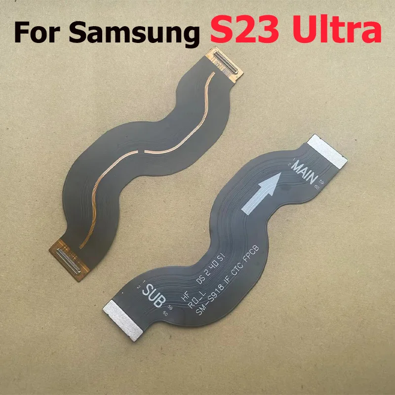 For Samsung Galaxy S23 S23+ FE Ultra Plus Main Board Motherboard LCD Connector Flex Cable Mother Board