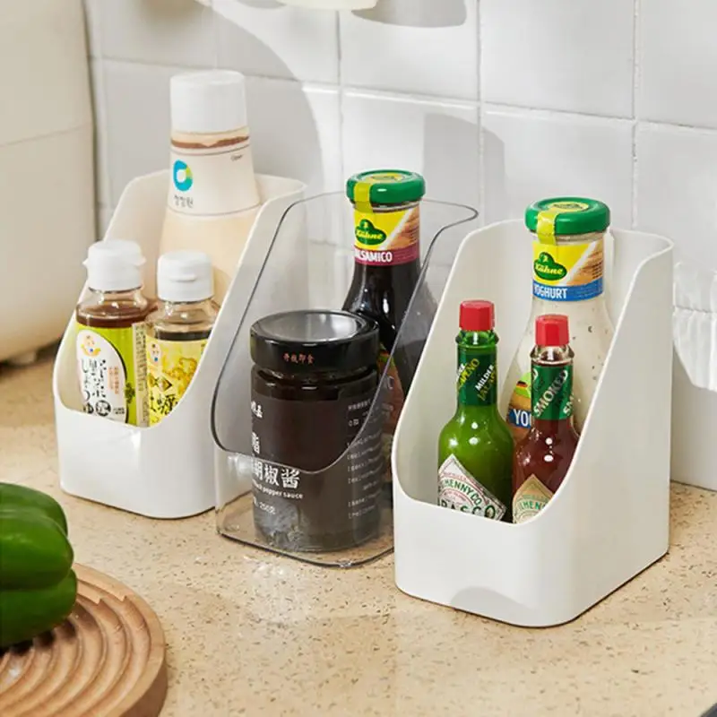 Refrigerator Organizer Bins Fridge Food Sort Storage Box Transparent Seasoning Storage Box Kitchen Fridge Storage Organizer