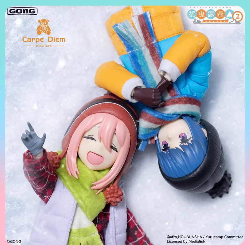 

Оригинальные коллекционные фигурки из серии «Гонг: Лагерь на свежем воздухе» в одежде, Шима Рин, аниме-атрибутика, украшение, игрушка, подарок для девочки