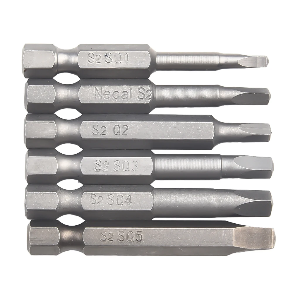 

Screwdriver Bit Set Screwdriver Bits Alloy Steel Grey Magnetic Screwdriver SQ1-SQ5 Screwdriver Bit Set Square Head None None