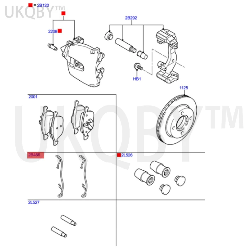 apply Y u Fo rd Front fixed bracket sub pump clip/spring 3M512B486AA