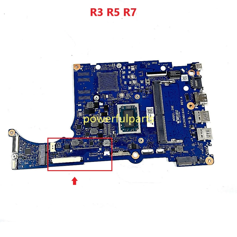 

For Acer Aspire 3 A314-23 A315-23 Laptop Motherboard DAZ8EMB18A0 R3 R5 R7 Cpu 4G 8G Ram On-Board Working Good