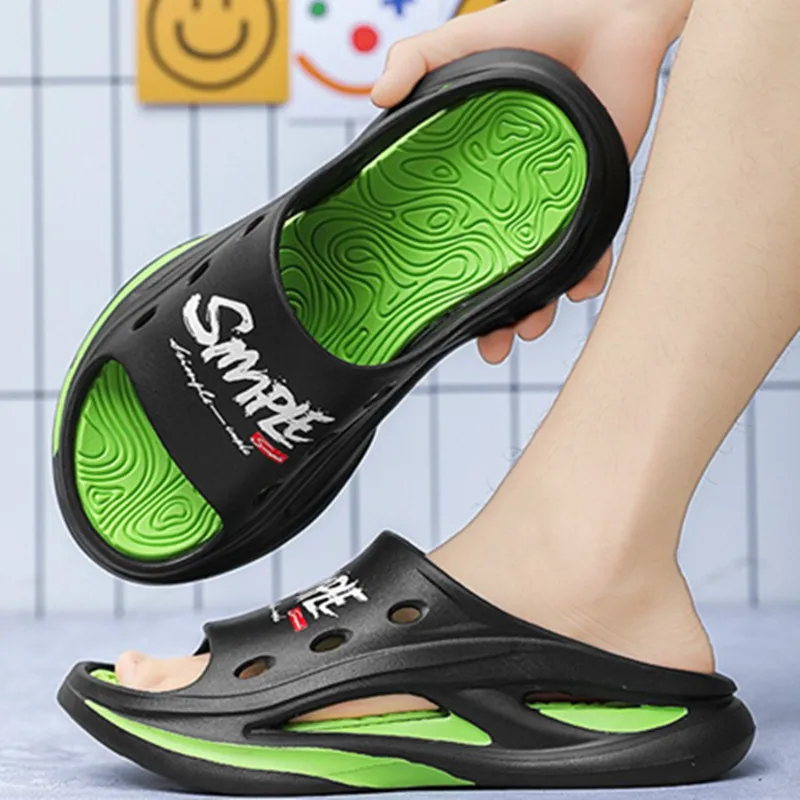 Fashion Summer Men Slippers Sandals Massage Slippers Slides Indoor Outdoor Summer Shoes Beach Casual EVA Soft Sandals