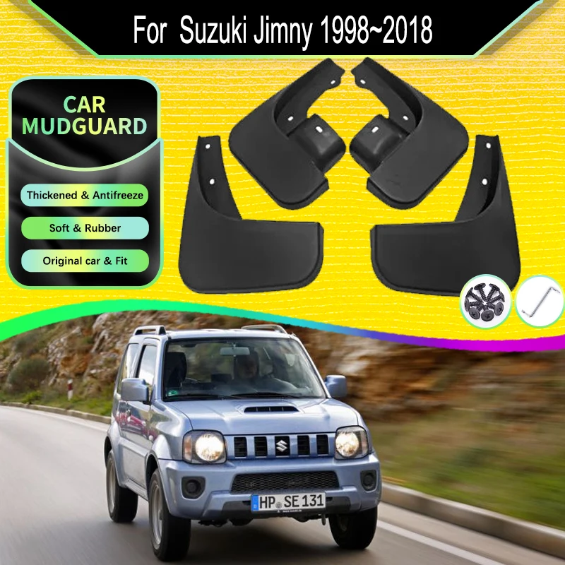 

Car Mud Guard For Suzuki Jimny JB23 JB33 JB43 JB53 1998~2018 Antifreeze Mudguards Mudflaps Mud Guard Fender Set Auto Accessories