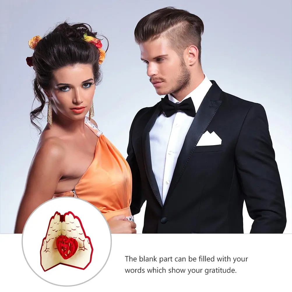 

Three-dimensional 3D Greeting Card Mother Decoration Heart Paper Valentine's Day