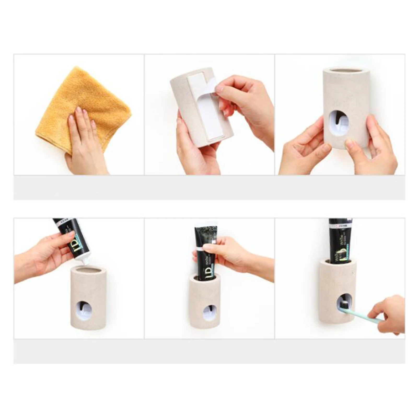 

Toothpaste Squeezer Dry Holder Shower Clip Bathroom Accesories Container Dispenser