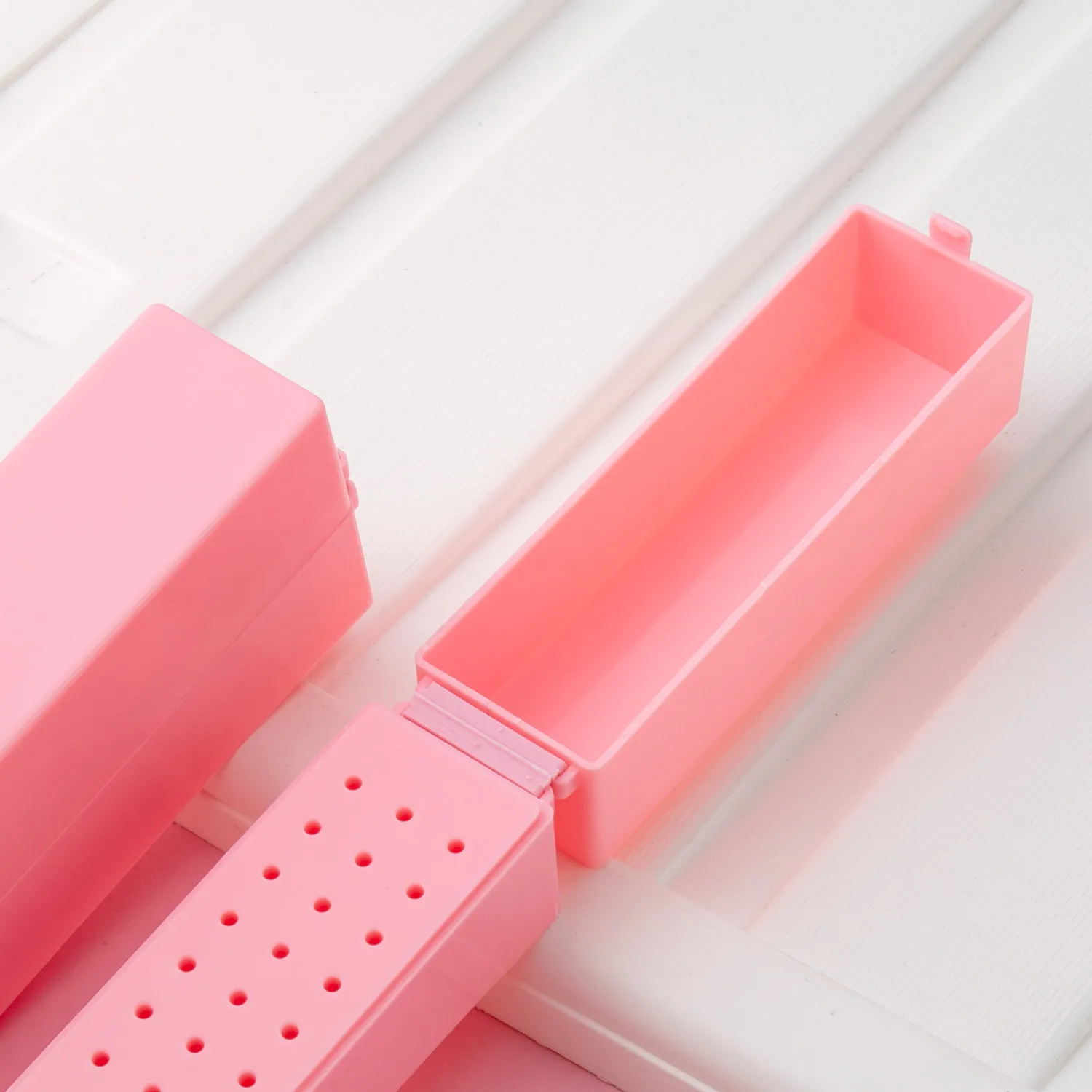 Transparent 30holes Nail Drill Bits Storage Box Manicure Milling Cutter Holder Nail Drill Display Stand Showing Shelf Nail Tools image 6