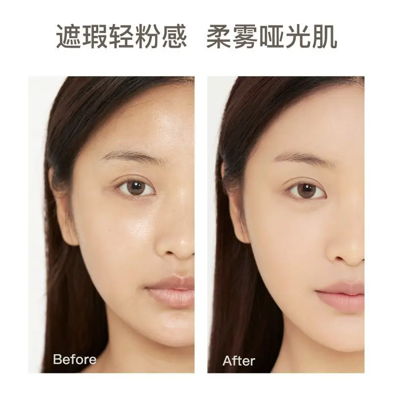 Korean Natural Matte Pressed Powder Oil Control Brighten Whitening Face Base Foundation Lasting Makeup Powder Pressed