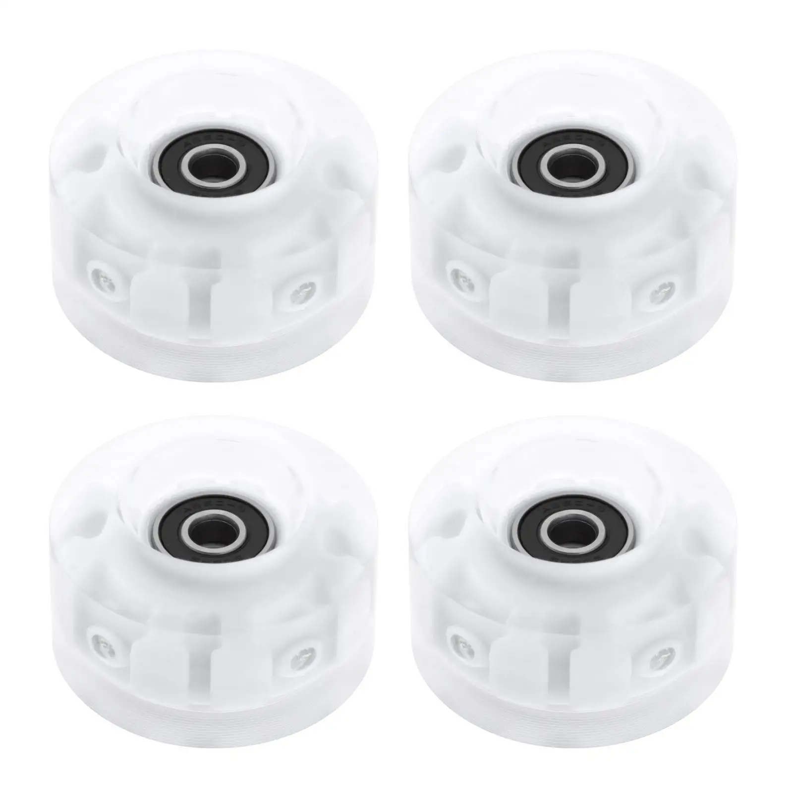 Indoor Outdoor Roller Skate Wheels Luminous PU with Free Rolling Bearings for Quad Skate Training