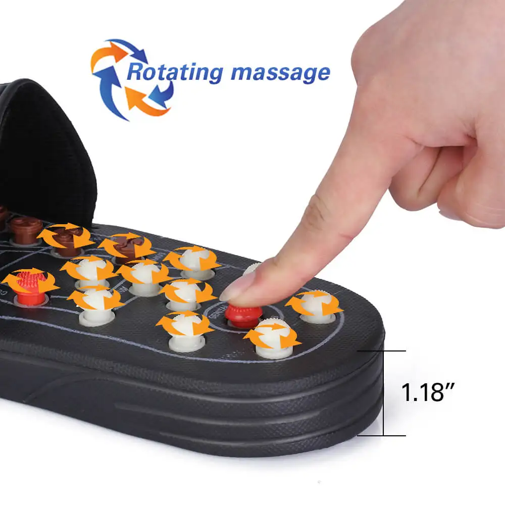 Foot Spa  Massage Foot Reflexology Acupuncture Therapy Massager Walking Stone Shoes Acupuncture Pebble Massager Sandals