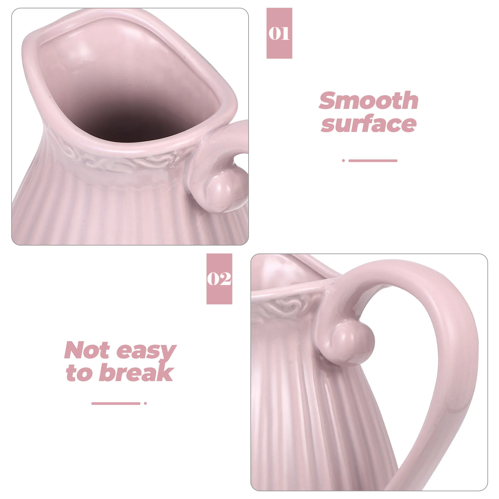 

Ceramic Vase Pink Simple Lovely Design Home Decoration Flower Arrangement Dry Flower Vase Decorative Household Ornament Gift