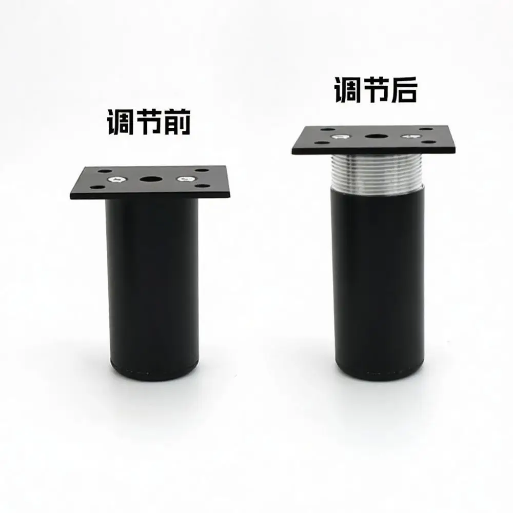 Adjustable Aluminum Furniture Support Feet Metal Cabinet Legs Heavy Duty Sofa Feet Riser For Home Improvement Furniture Hardware