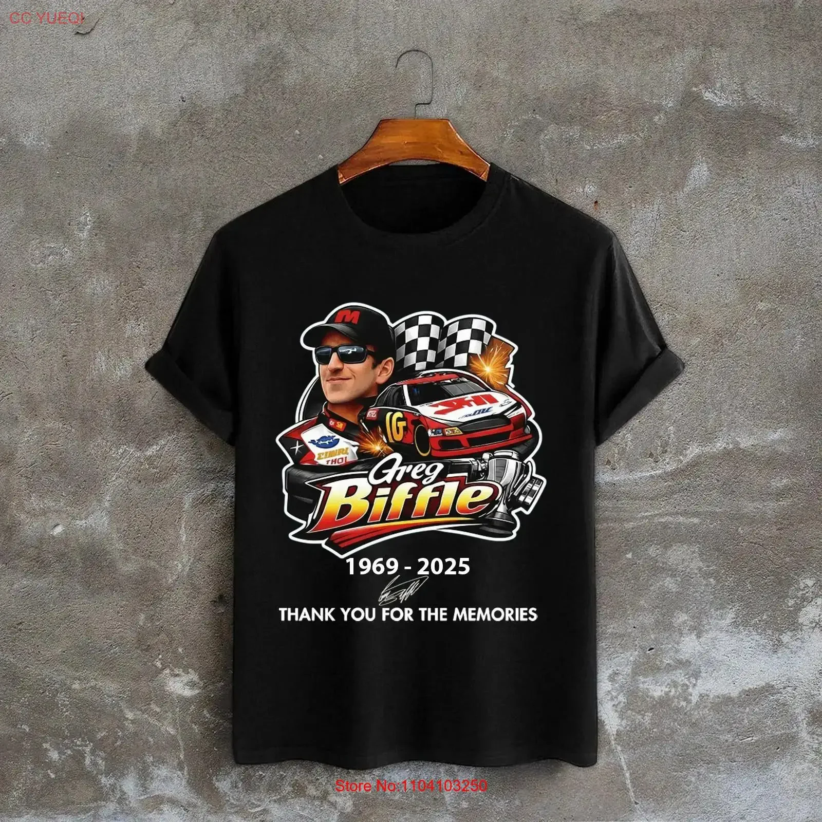 Greg Biffle T Shirt 1969 2025 hanks You For The Memories vintage Washed Breathable Stretched Casual Stylish