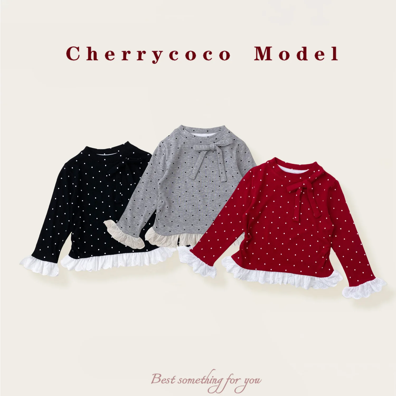 

Футболка для девочек 25, осенне-зимняя новая стильная модная и милая кружевная рубашка принцессы в горошек для маленьких девочек