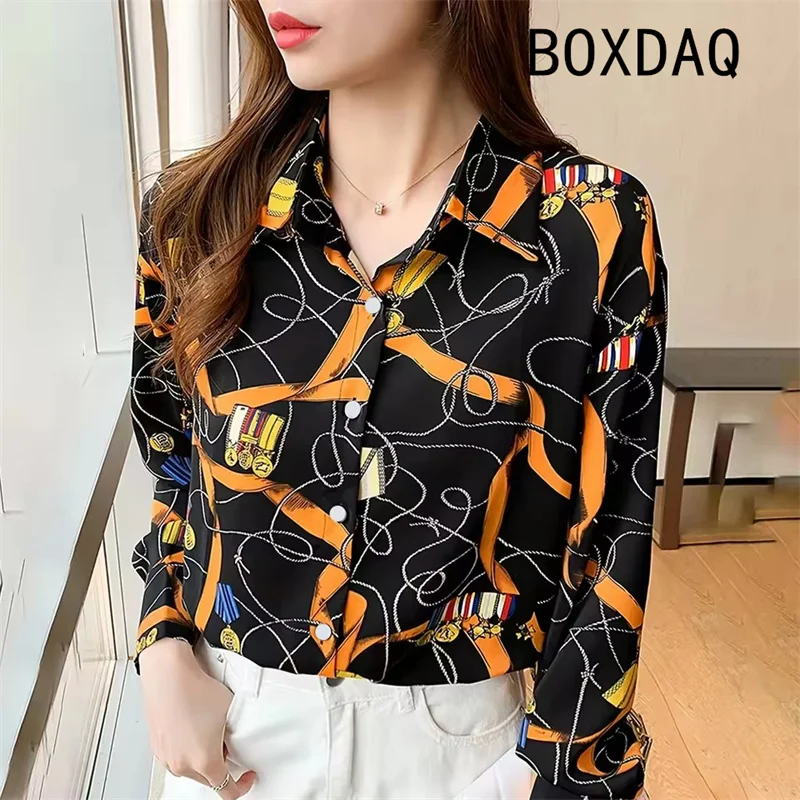 女性の長袖シャツ 3D 花柄カジュアルボヘミアンスタイルトップエレガントな女性のファッション気質ブラウス女性のオフィスシャツ