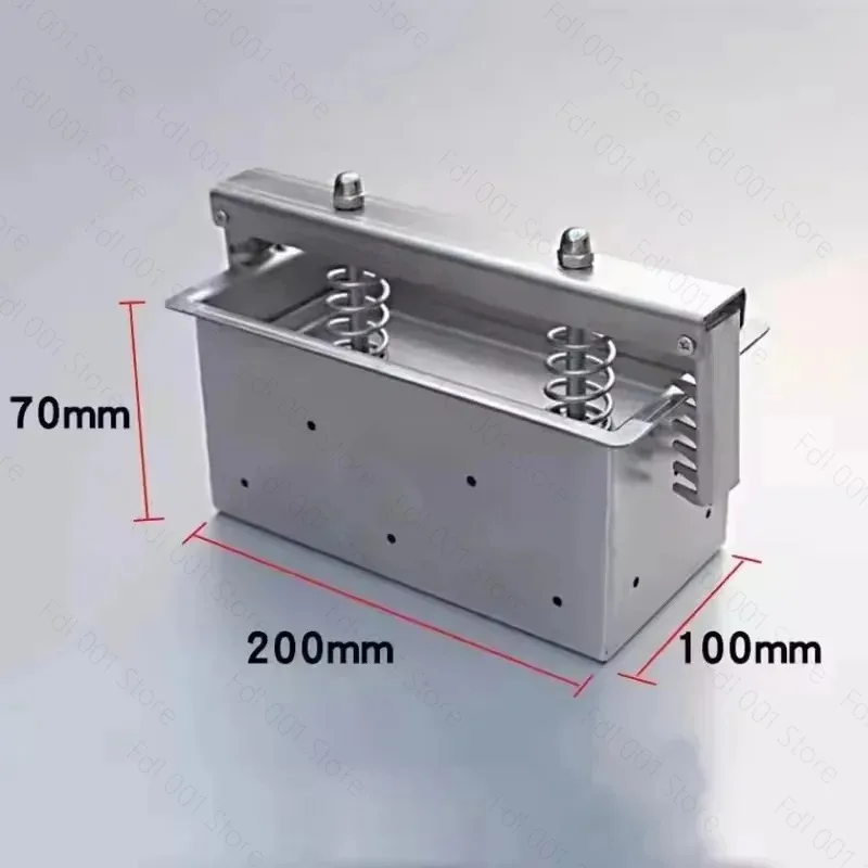 200x100x70MM Stainless Steel Meat Press Mold 1KG Ham Cooked Meat Frozen Beef Roll Forming Tool Press Box for Kitchen