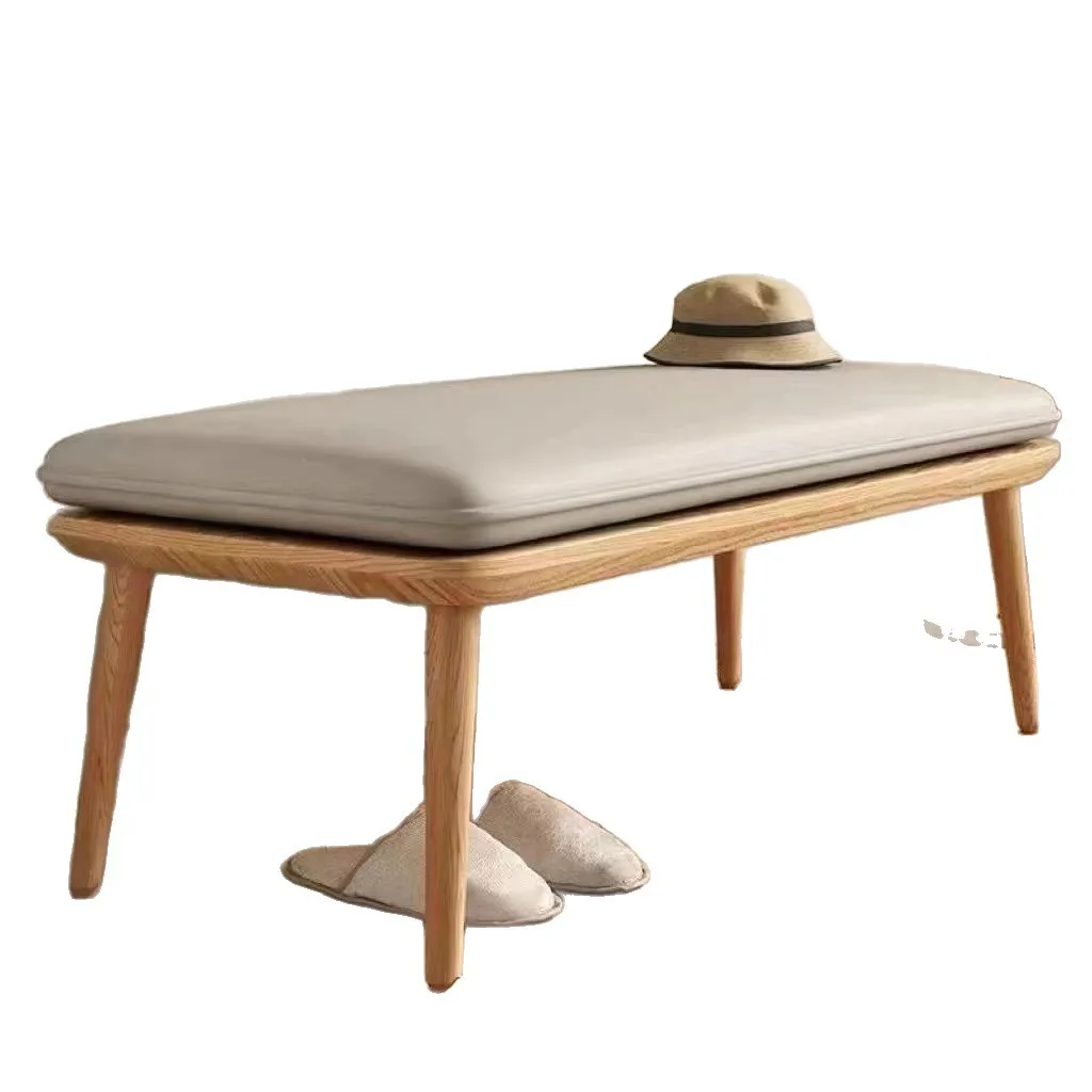 HYS Long Bench, Fitting Room Minimalist Nordic Entry-Level Shoe Bench, Modern Minimalist Upholstered Home Long Bench