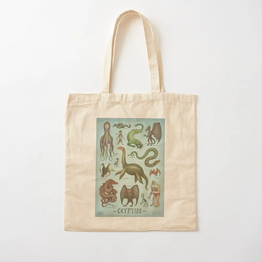 Cryptids - Cryptozoology species Tote Bag sac pour femme shopping cart bags canvas bags tote bag men's