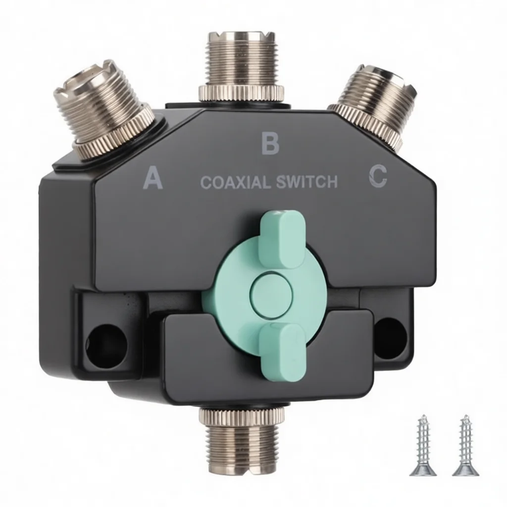 CX310 Antenna Switcher 3 Way Coaxial Splitter For Mobile Radio Shortwave Transceiver Manual Base Station Signal Distributor