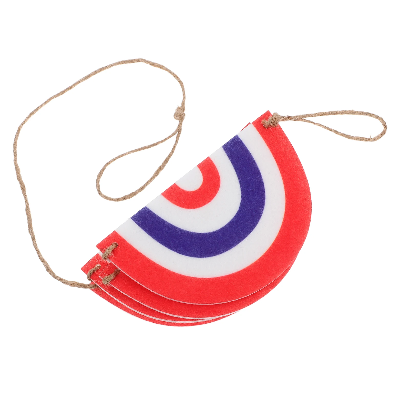 

Independence Day Banner American Flags Bunting Hanging Decorations Garland Felt Patriotic Usa Celebrations Reusable