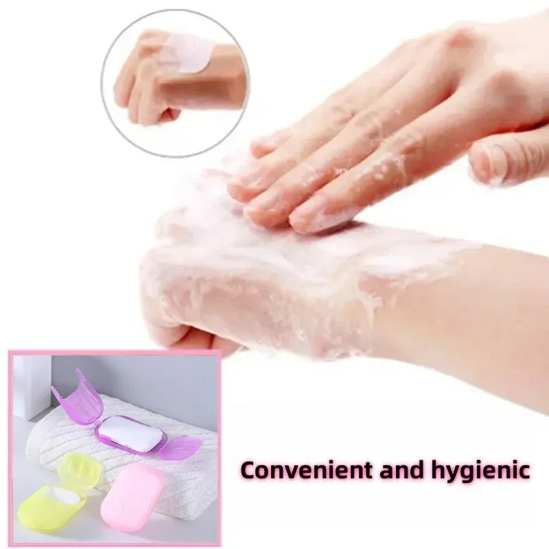 Small Disposable Soap Paper for Traveling Soap Paper Washing Hand Paper Soap Scented Slice Sheet Bath Cleaning Supplies