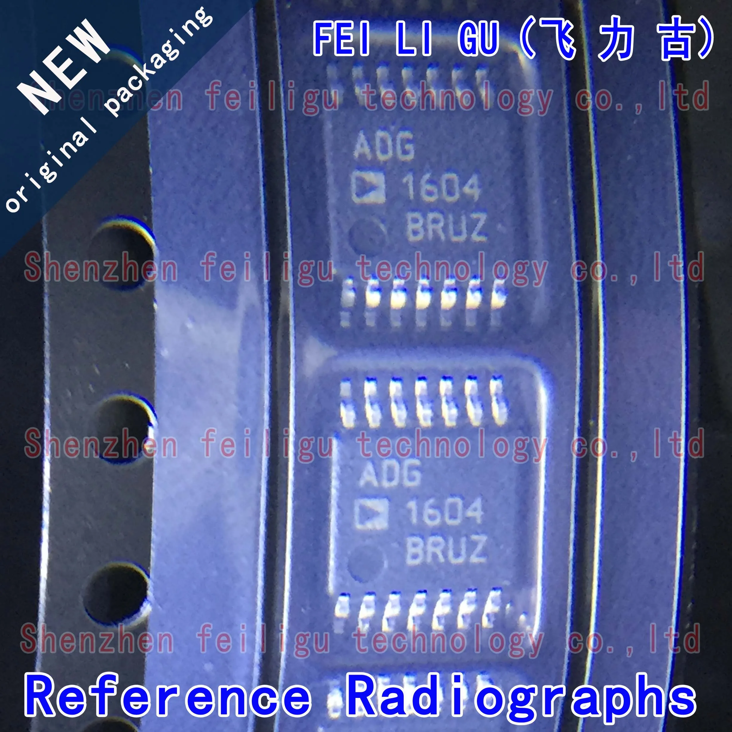 1/10/30Pieces 100% New original ADG1604BRUZ-REEL7 ADG1604BRUZ ADG1604BRU ADG1604 Package:TSSOP14 Analog Switch/Multiplexer Chip