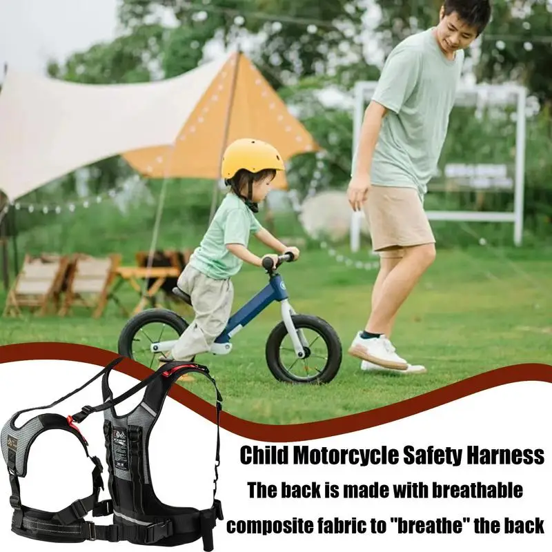 Child Safety Harness Seat Belt Harness Adjustable Motorcycle Back Seat Belt Comfortable Motorcycle Seat Belts Motorcycle Child