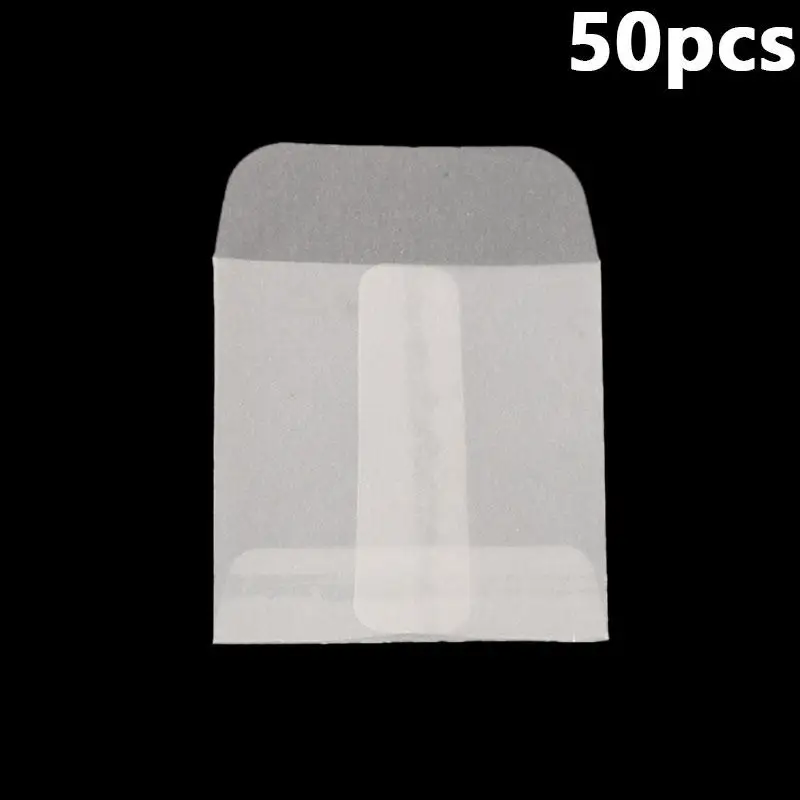 50 Stück durchscheinende flache Mini-Papiertüten, durchscheinende Umschläge, Taschen zur Aufbewahrung von Fotos, Briefmarken, Ringen, Ohrringen, Schmuck, Münzen – Detail 21