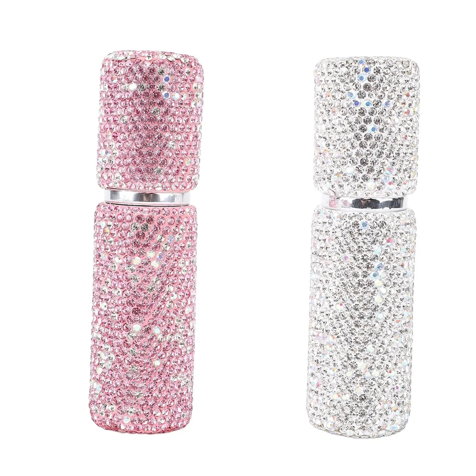 

Refillable Perfume Bottle Atomizer for Travel, 2 Pcs Bling Portable Easy Refillable Perfume Spray Pump Bottle for Men and Women