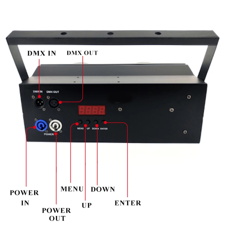 4 buah COB LED 2x100W lampu DMX 2 mata COB lampu Blinder opsional kontrol LED secara terpisah untuk konser Disco flycase