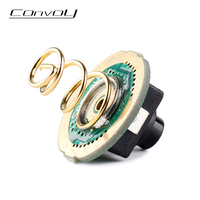 Switch with 20mm PCB and Copper Spring Soldered Suitable for Convoy S21A S21B M21A M21B M26C L21B Flashlight