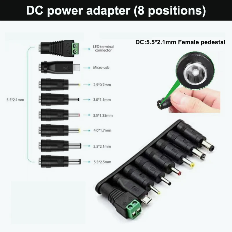Adjustable AC To DC Power Supply 3V 6V 8V 9V 12V 15V 18V 24V 2A 3A 5A 10A Power Supply Adapter Universal 220V To 12V 24V Volt