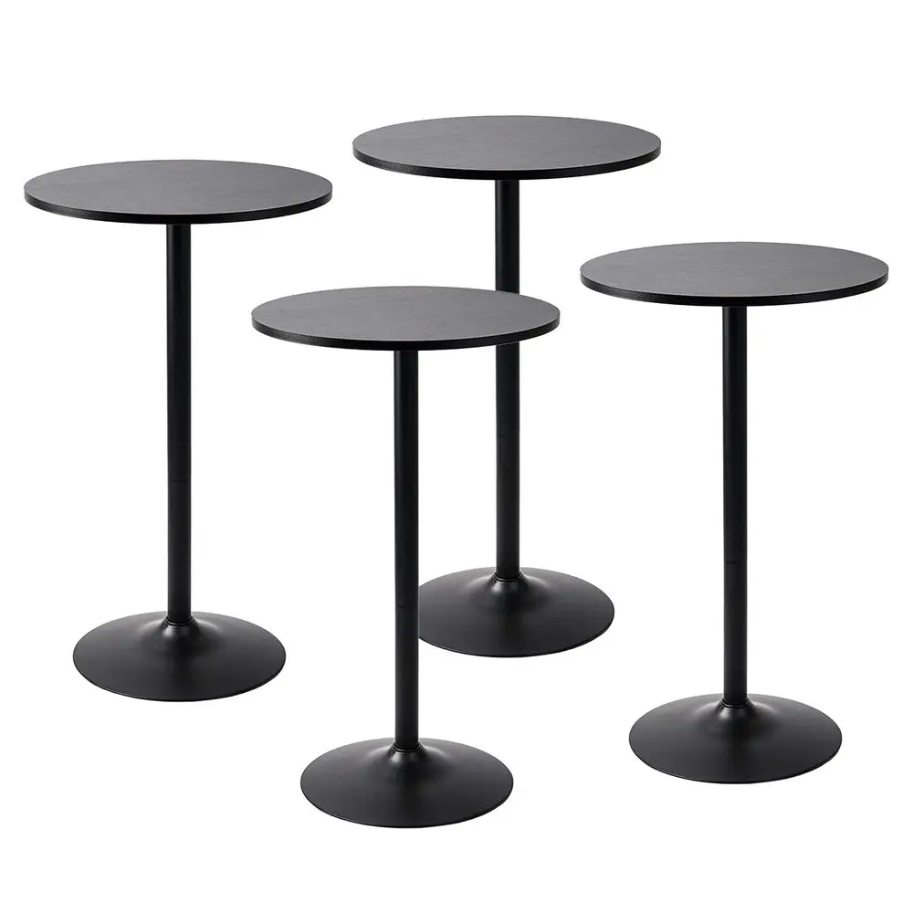 

Black 4-Piece Round Bar Height Pub Table Set