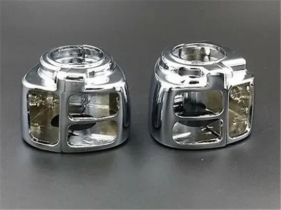 Motorcycle Chrome Handlebar Switch Cover for 96-12 Harley Softail Dyna Sportster V-rod FXST