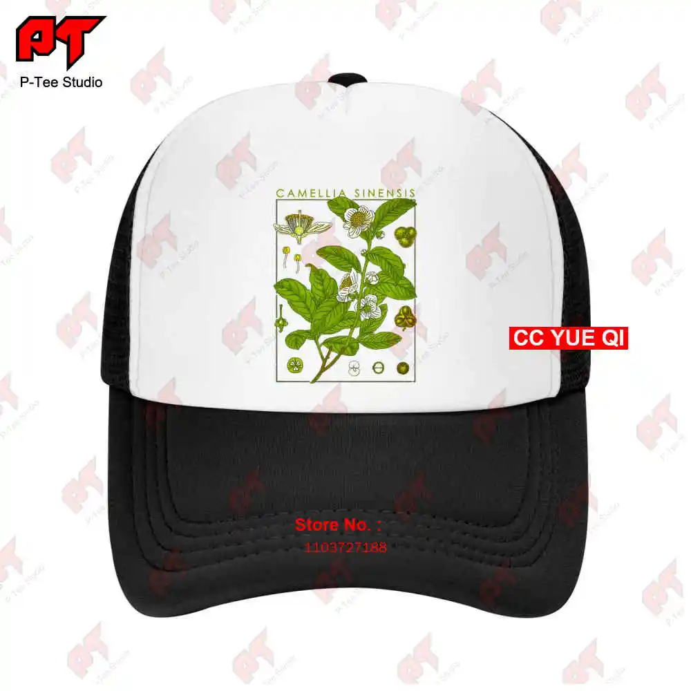 Tea Botanical Garden Plant Art Botany Bloom Fruit Flower Grow Chai Baseball Caps Truck Cap 3R04