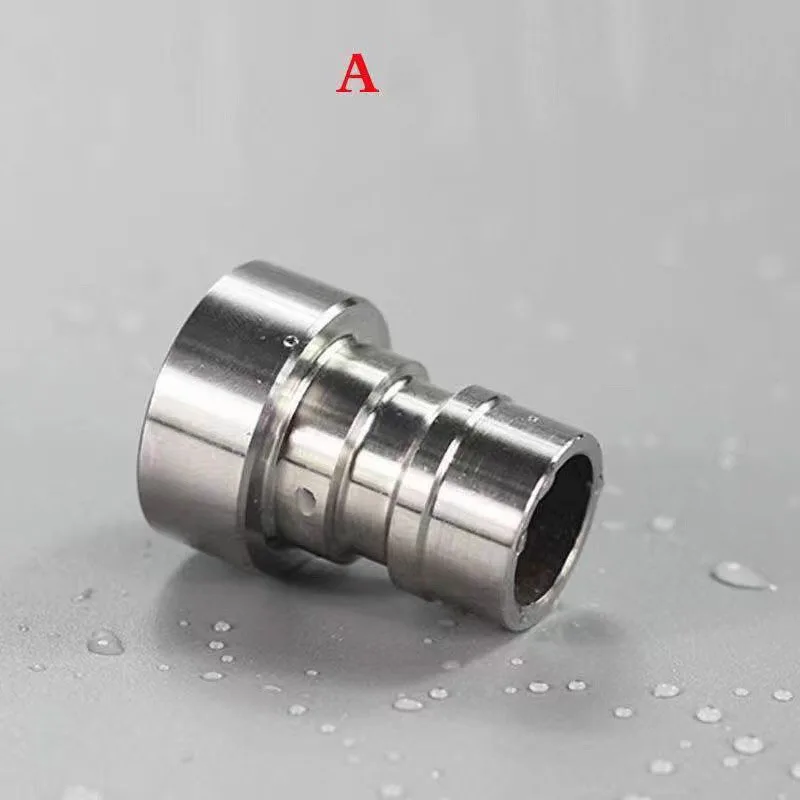 Stainless Steel 4 Point Faucet Adapter Washing Machine Faucet Connector Filter Nozzle Outlet Bubbler Kitchen Accessories B4