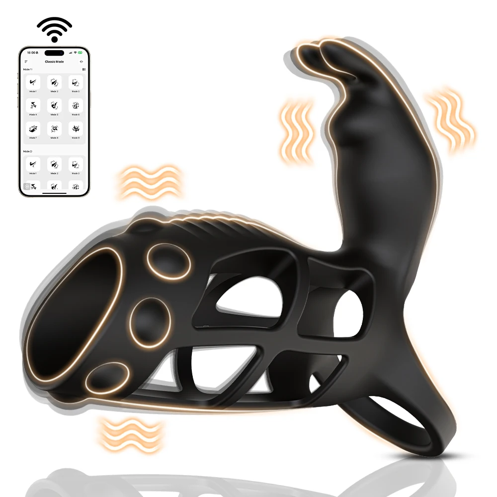 APP Control Vibrating Cock Ring Penis Ring for Men Clitoris Stimulator Vibrator for Women Ejaculation Delay Sex Toy for Couples